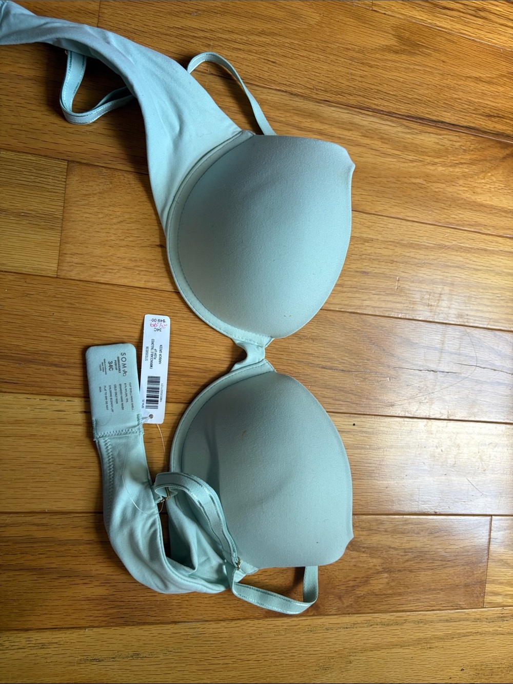 Soma Light Mint T-Shirt Bra - Mint Green Padded Underwire